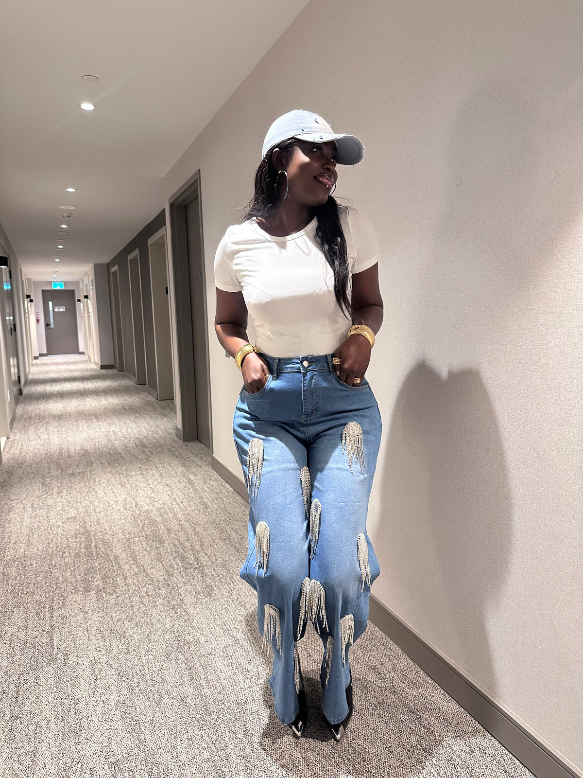Cute Luxury Rhinestones with Diamonds 💎 Denim