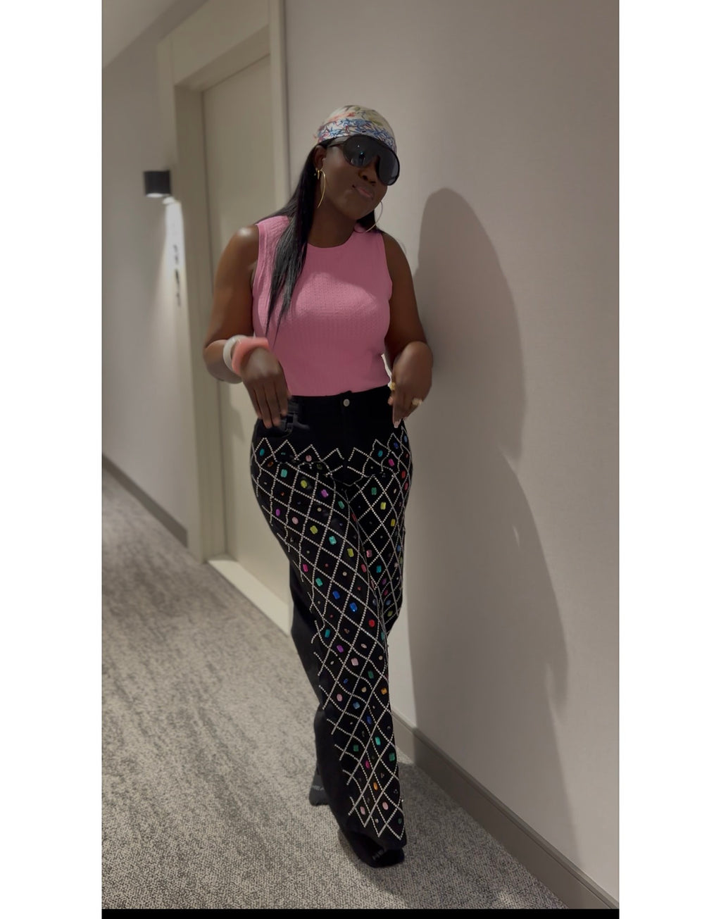 Cute Luxury Rhinestones Denim
